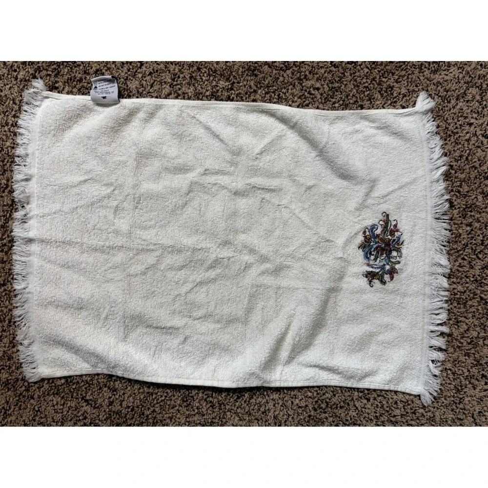 Towels Plus by Anvil Hand Towel Norwegian Embroidered Rosemaling Cloth